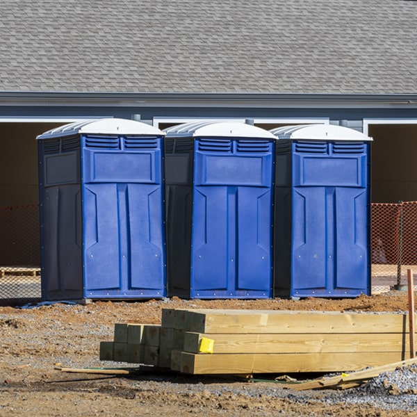 is there a specific order in which to place multiple porta potties in South Hooksett New Hampshire